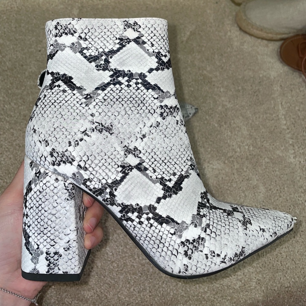 Princess Polly snakeskin boots